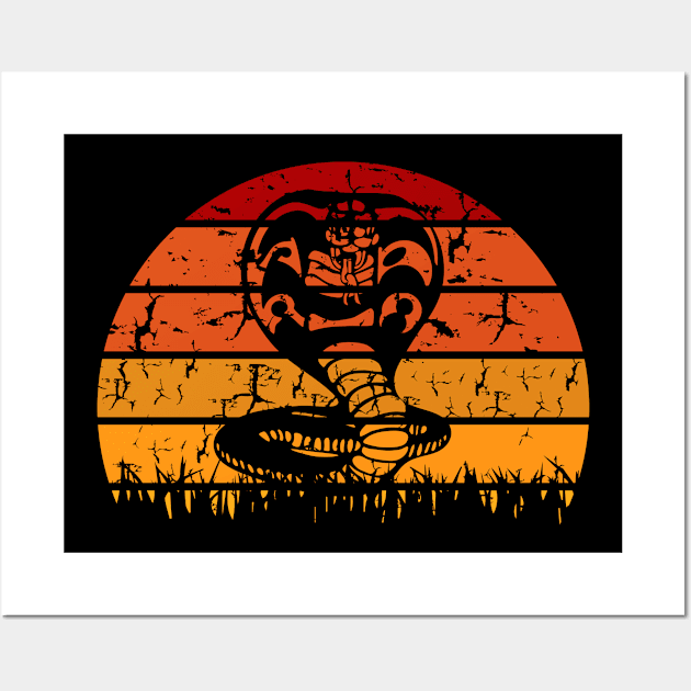 Cobra Kai Retro Wall Art by Vanilla Susu